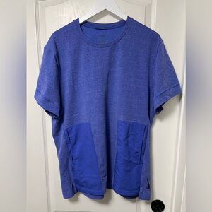 Nike Yoga. Terry mixed media tee. Size L. Like new.